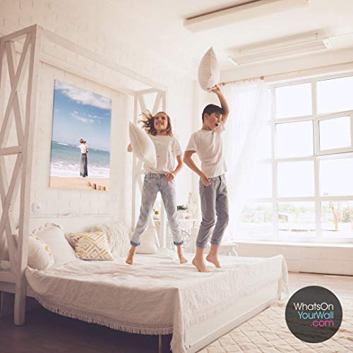 Photo Canvas Your Image | Framed Canvas Prints from Photos | Personalised Family Picture Photo Print Wall Art | Customise Your Photo for Perfect Picture for Living Room Kitchen Ready to Hang