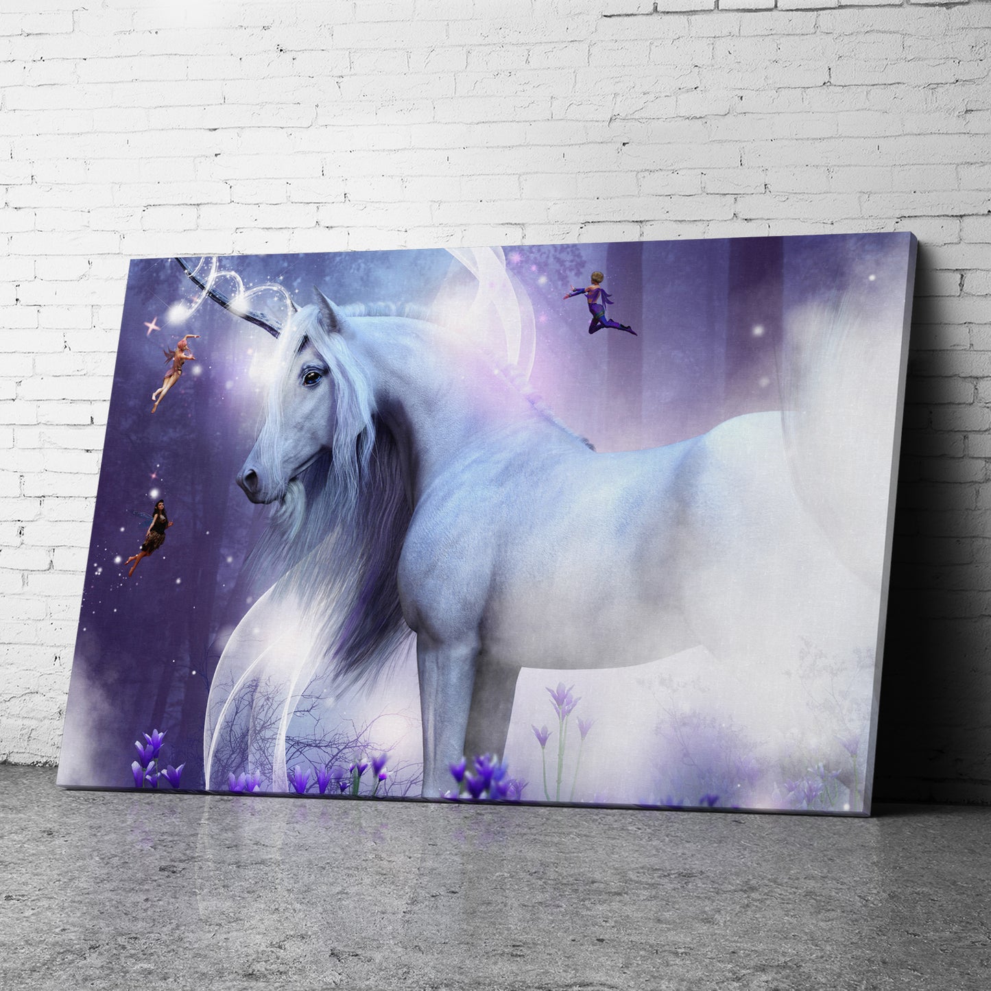 Canvas Wall Art of Purple Unicorn Canvas Prints