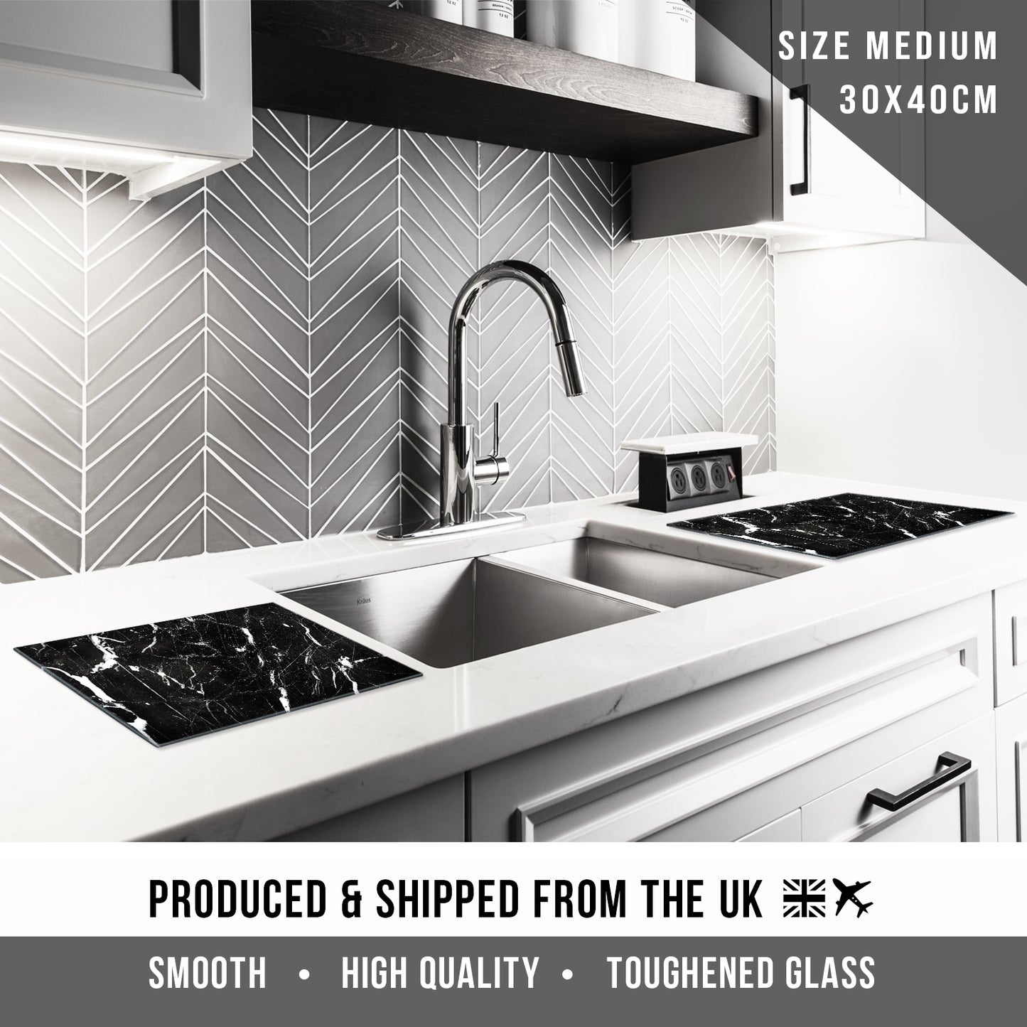 Glass Chopping Board For Kitchen Marble