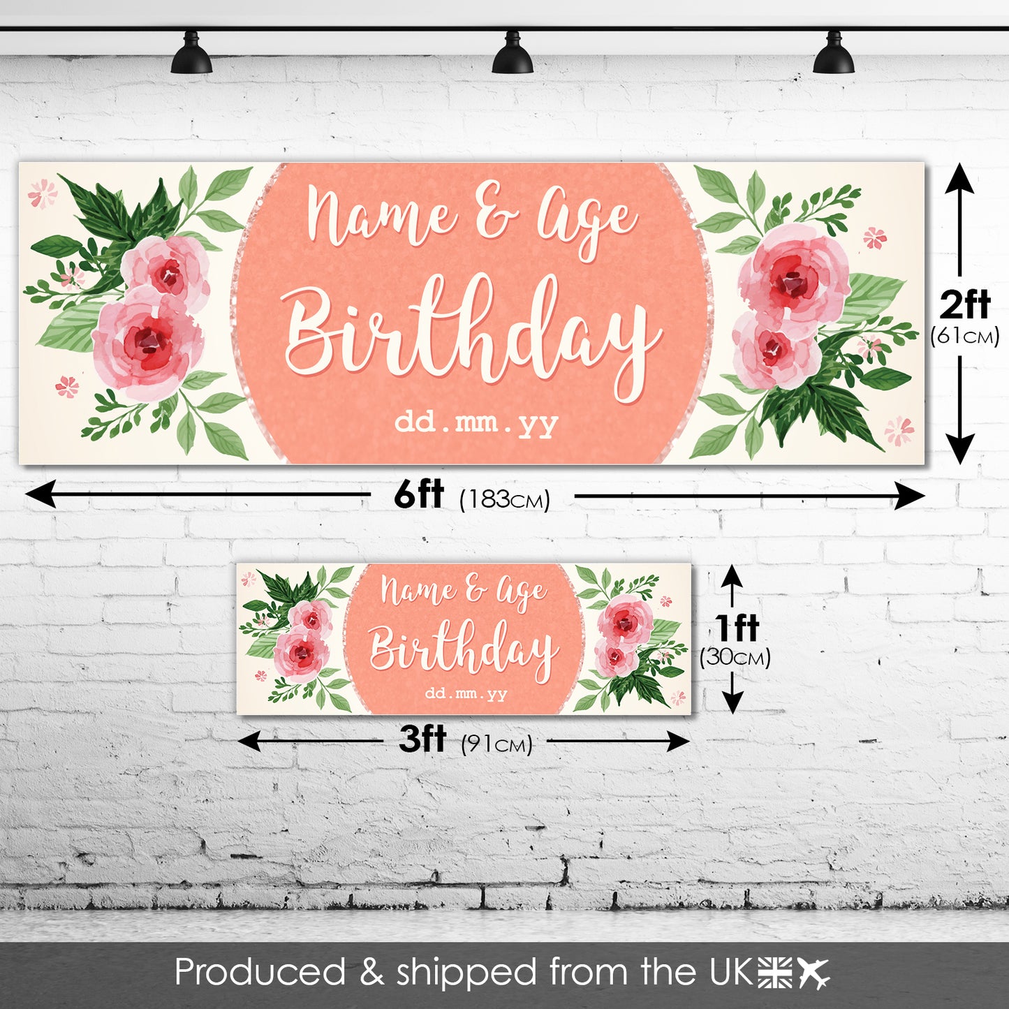 Kids Birthday Banners with Name