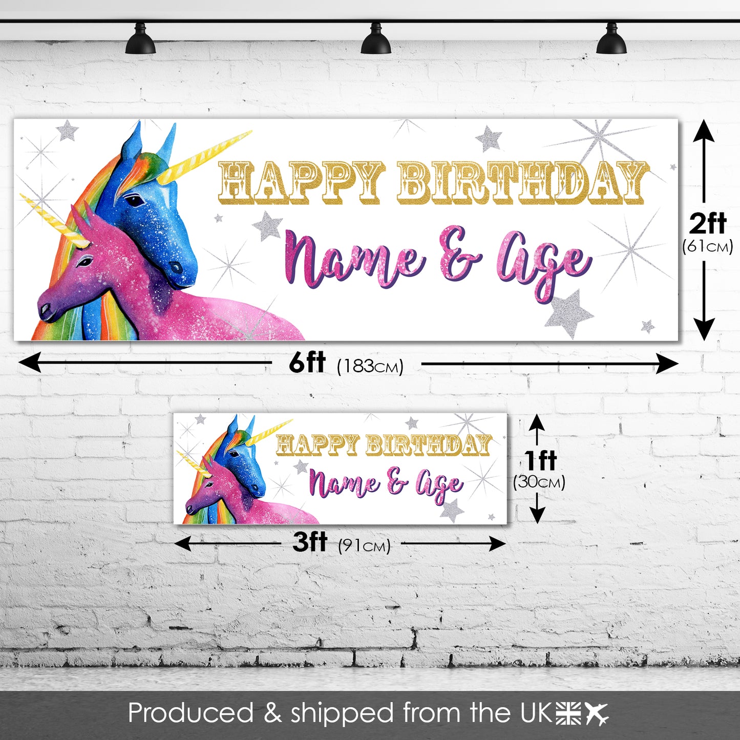 Kids Birthday Banners With Name