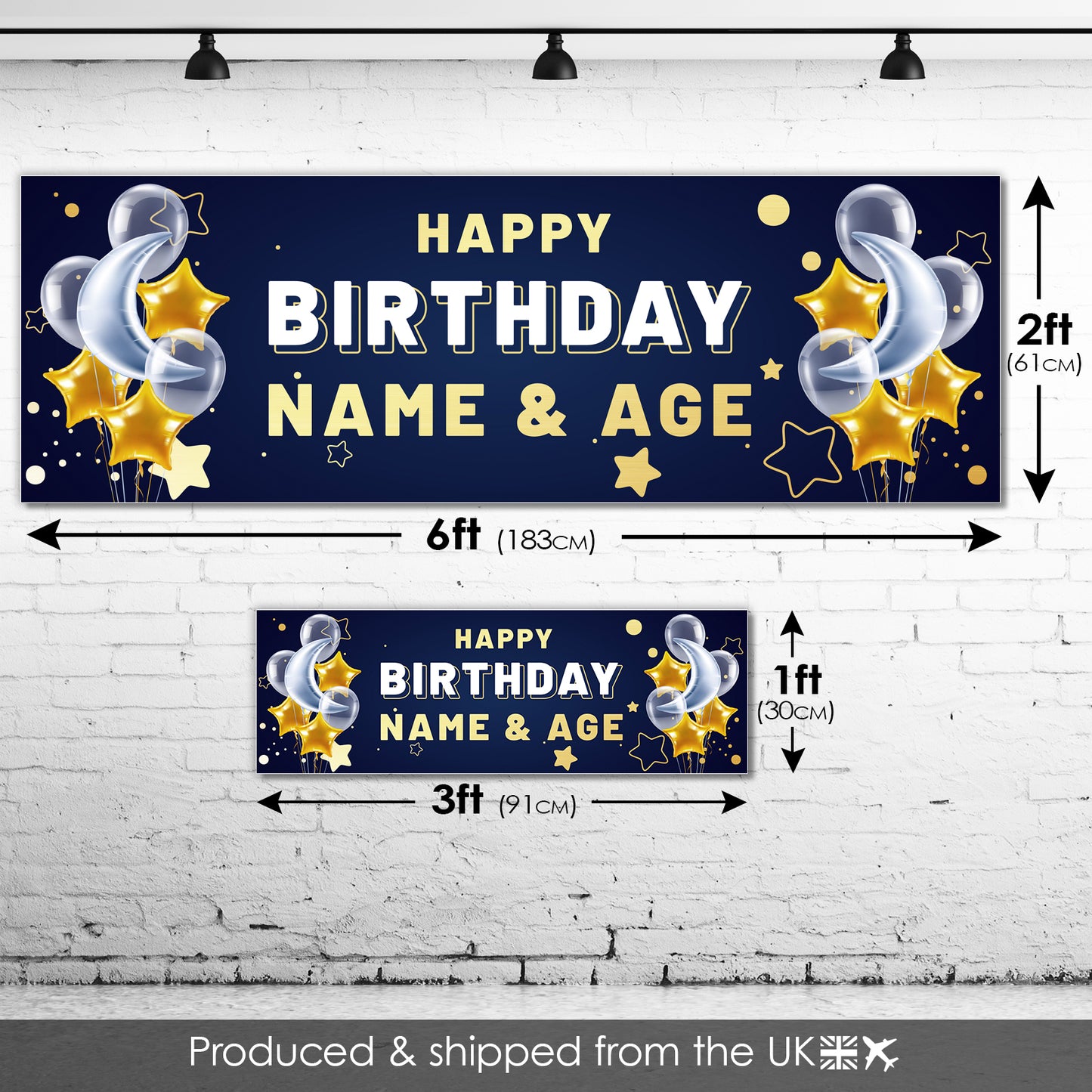 Kids Birthday Banners With Name