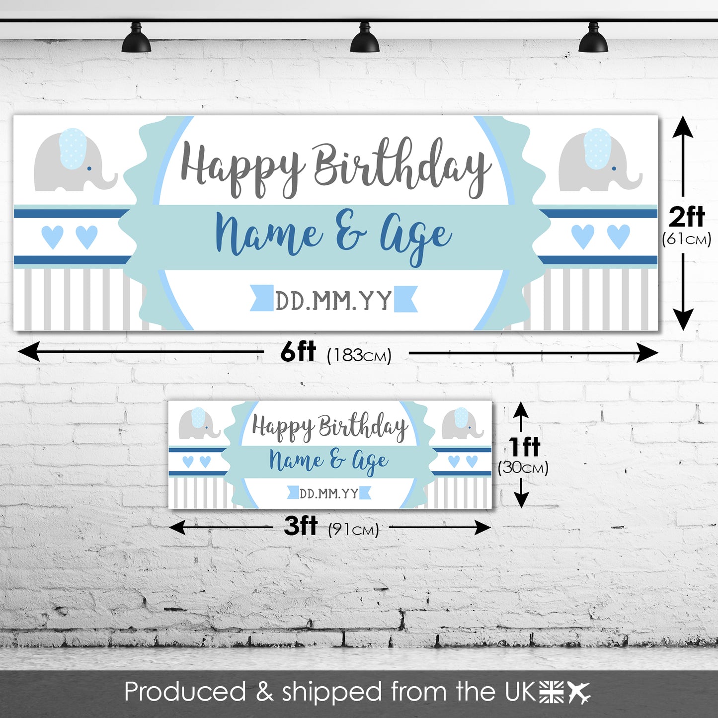 Kids Birthday Banners With Name