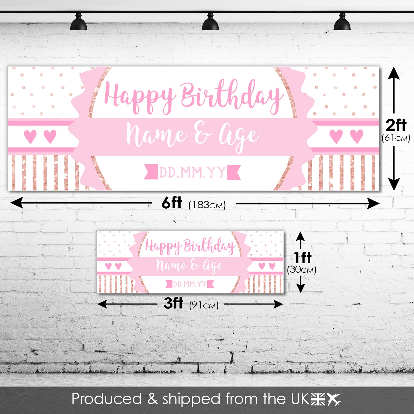 Kids Birthday Banners With Name