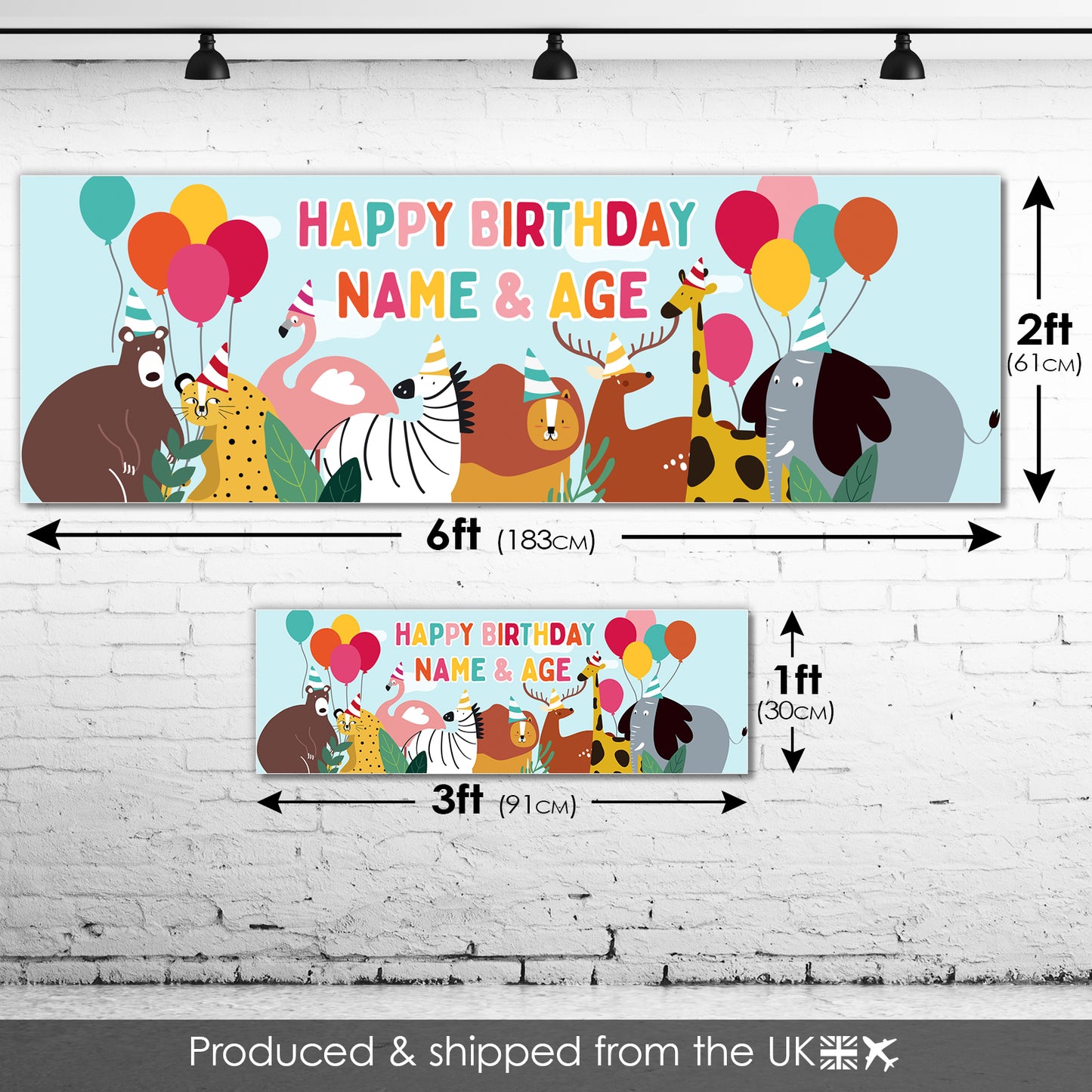 Kids Birthday Banners With Name
