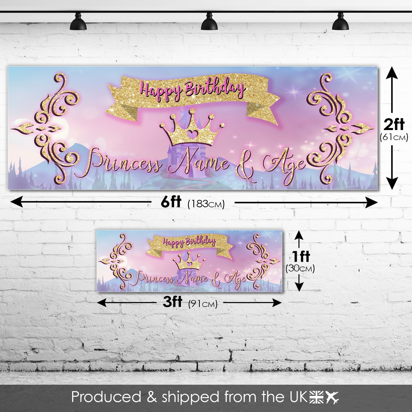 Kids Personalised Birthday Banners