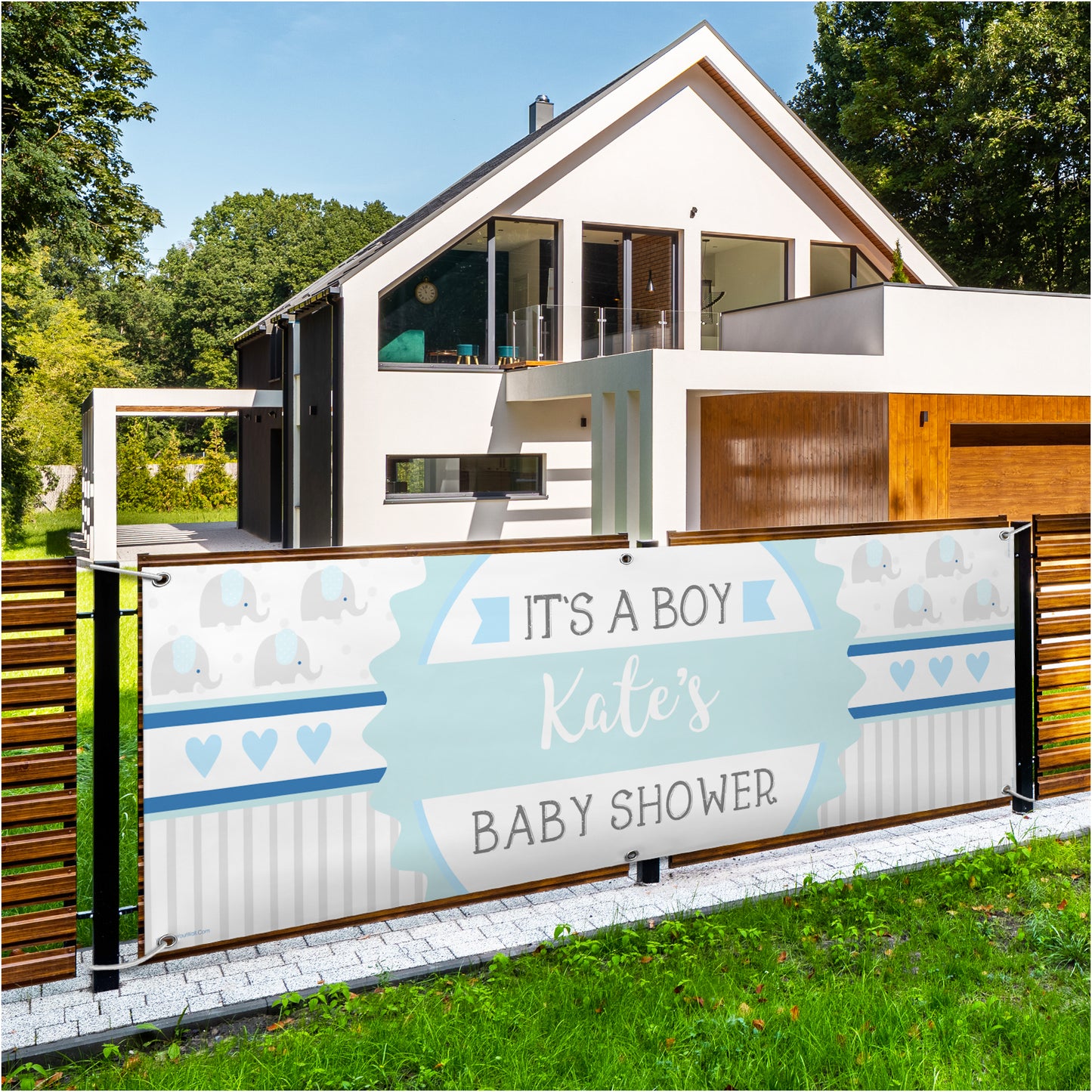 happy birthday personalised banner
