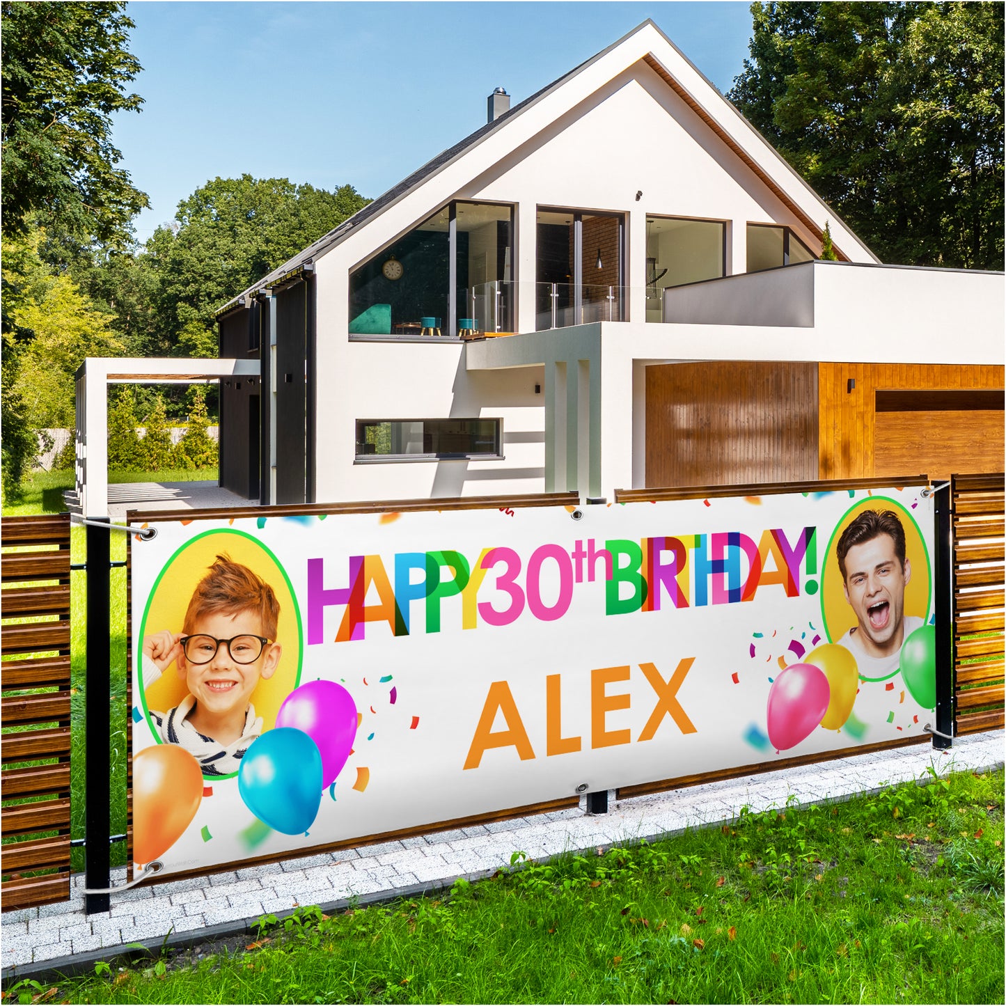 birthday banner personalised