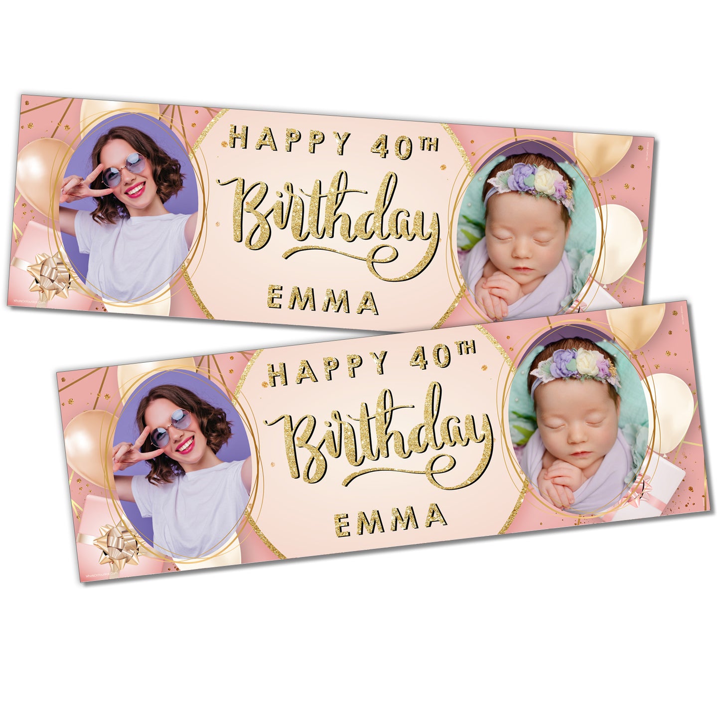 birthday personalised banner