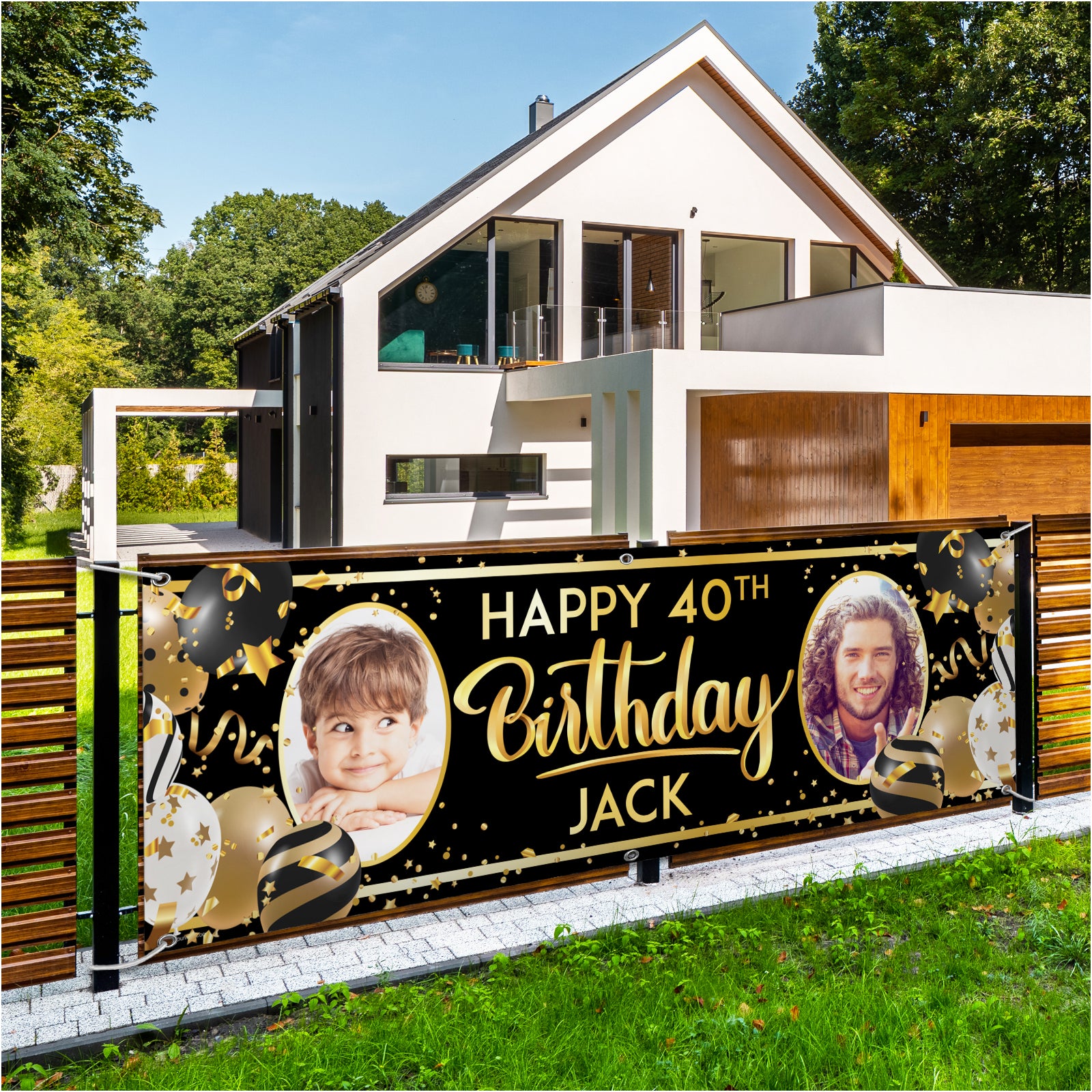 happy birthday banner personalised