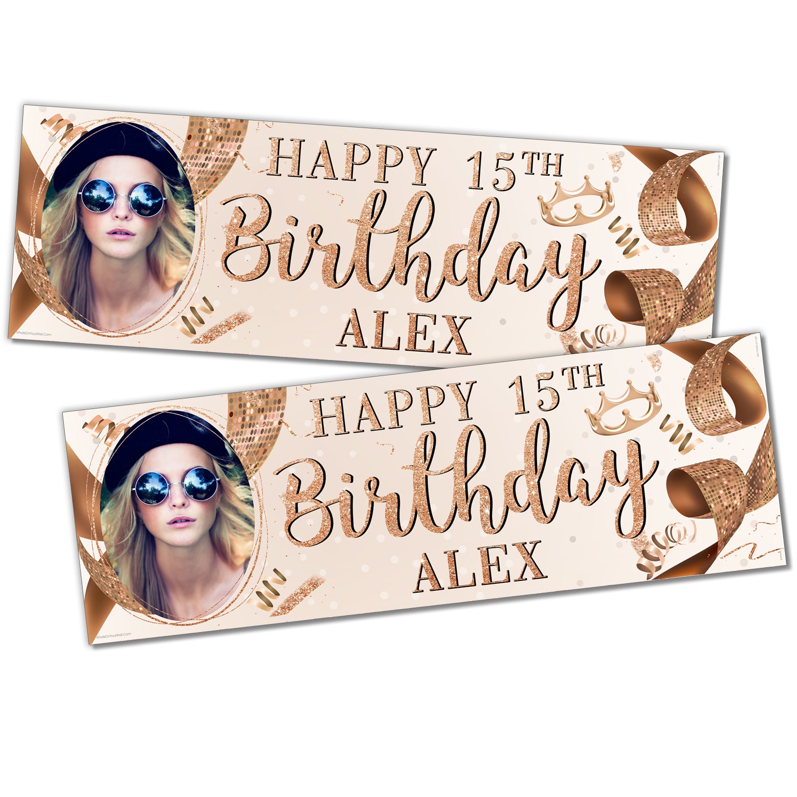 happy birthday banner personalised