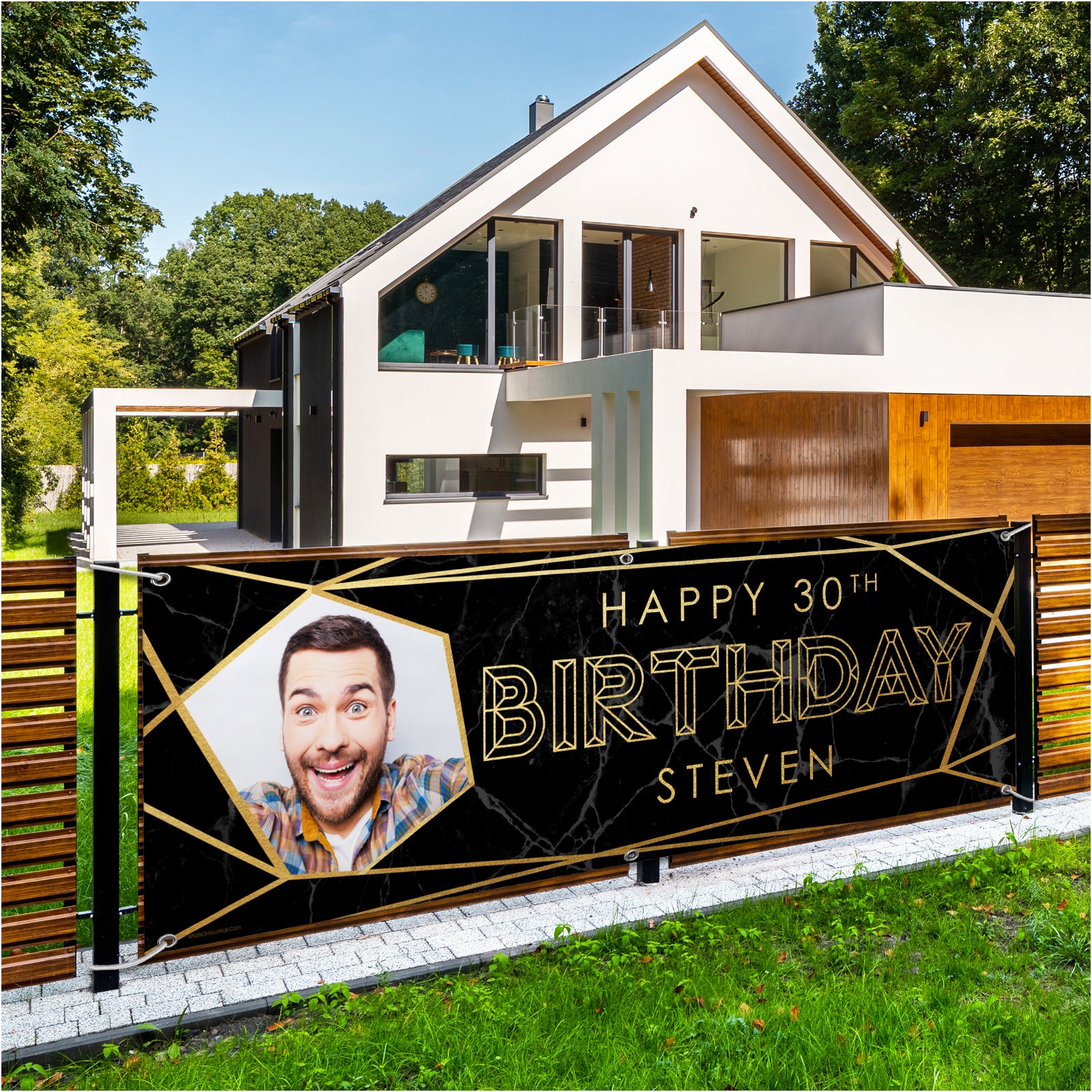 birthday banner personalised