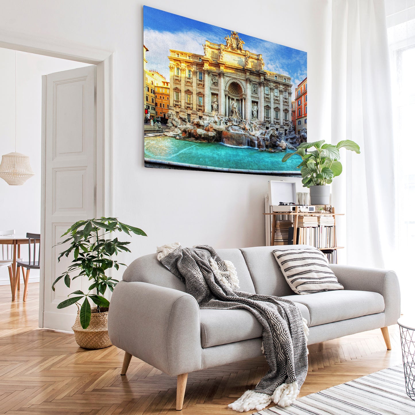 Canvas Wall Art of Trevi Fountain Rome