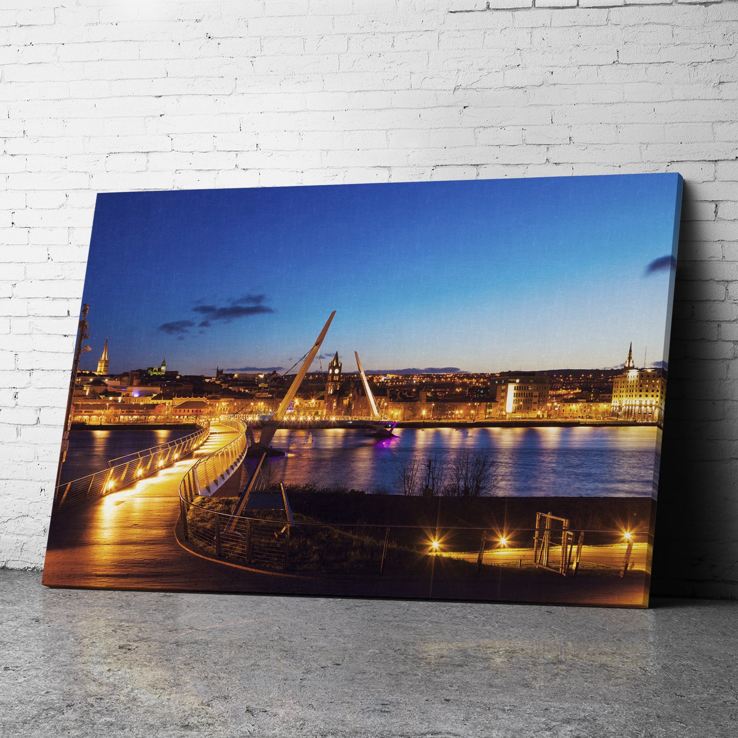 Canvas Wall Art of Derry Peace Bridge Canvas Prints