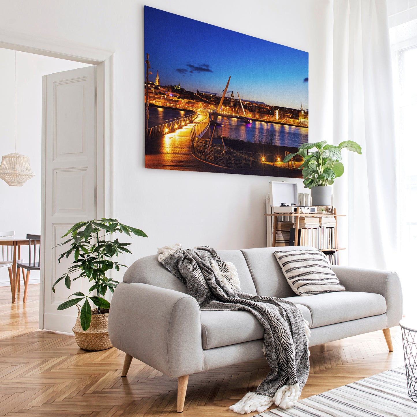 Canvas Wall Art of Derry Peace Bridge