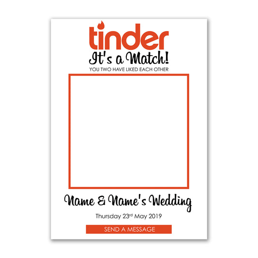 Tinder Social Media Photo Board Personalised Selfie Frame