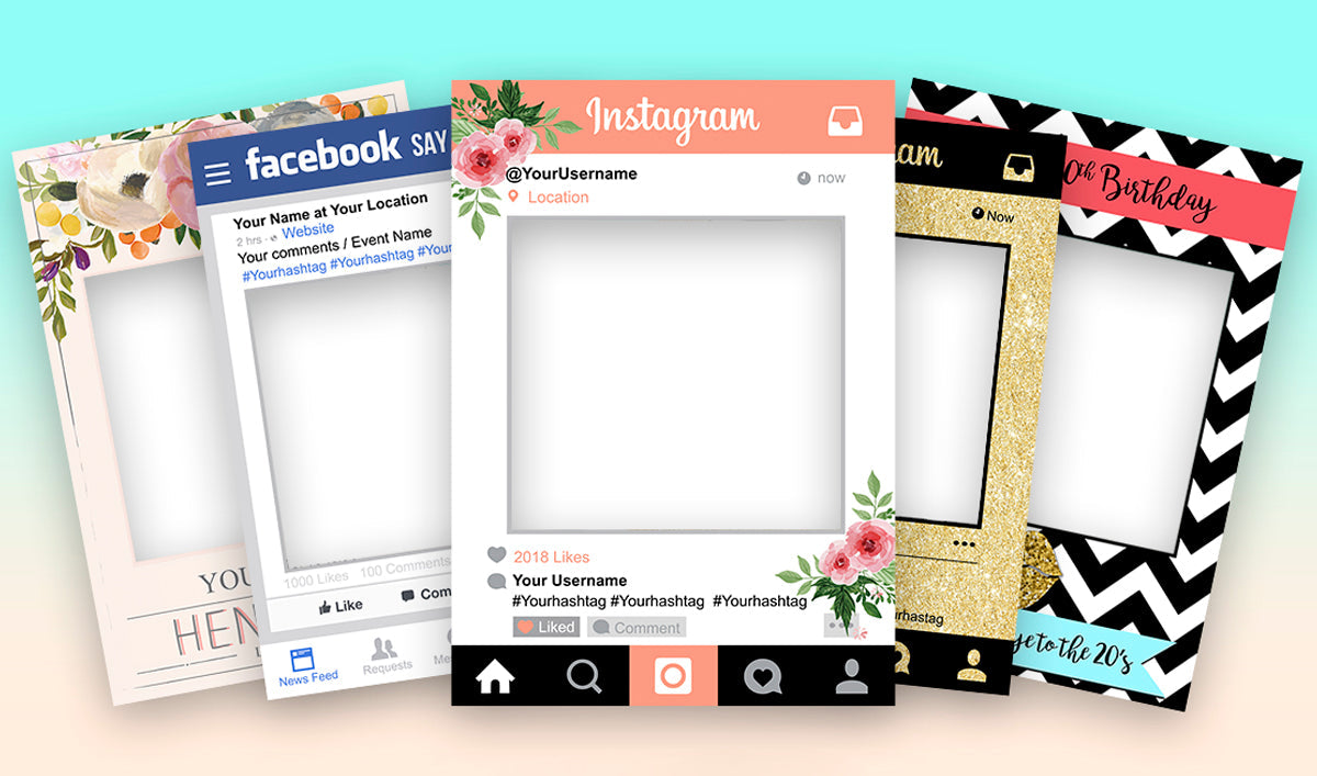 Selfie Frames Photo Booth Frame - WhatsOnYourWall