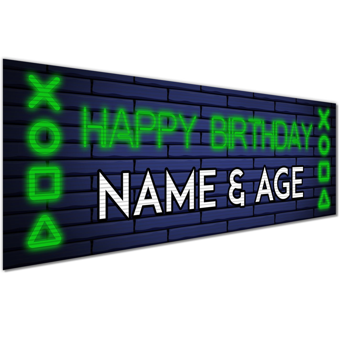 Kids Birthday Banner in Gaming Design