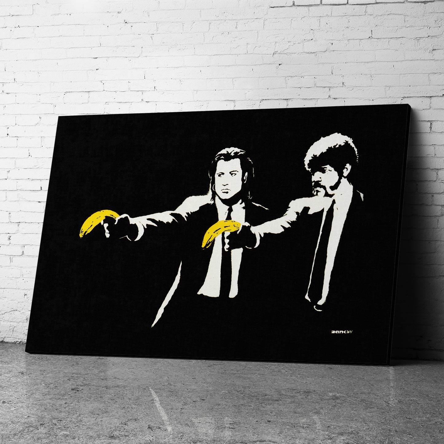 Banksy Canvas Wall Art Banksy Pulp Fiction Canvas Prints 