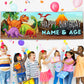 Kids Birthday Banners in Dinosaur Design