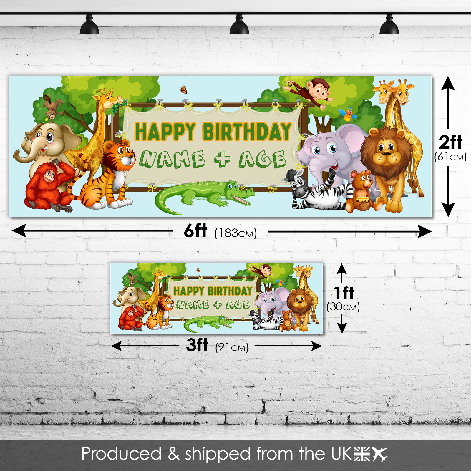 Kids Birthday Banners With Name