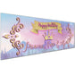 Kids Personalised Birthday Banners For in Princess Pink Design