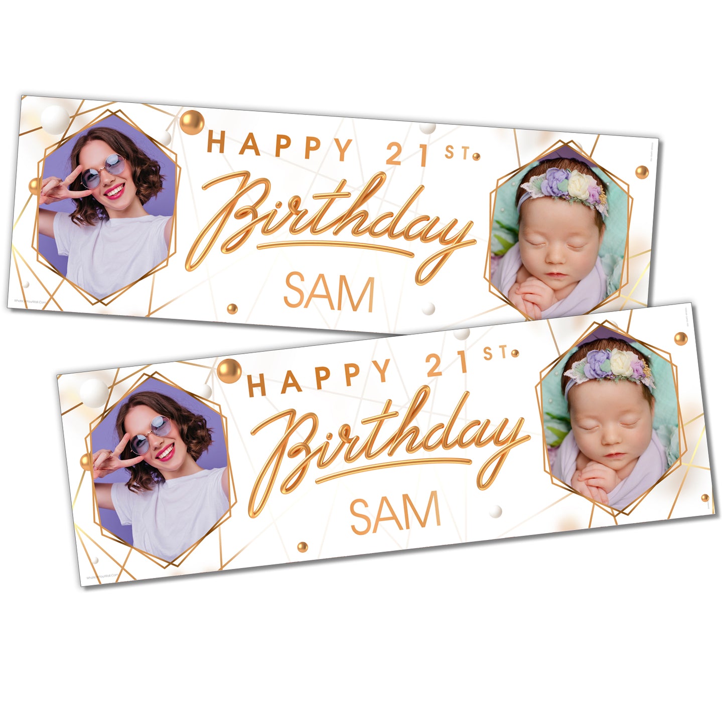 happy birthday banners personalised