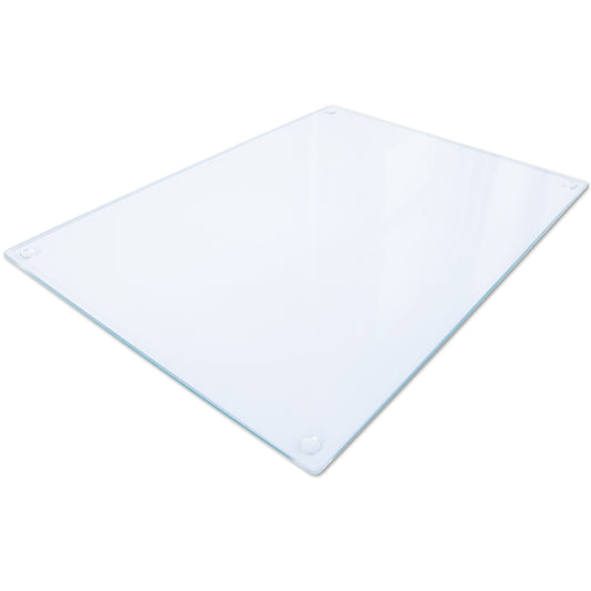 Glass Chopping Board For Kitchen Worktop Saver Clear Design