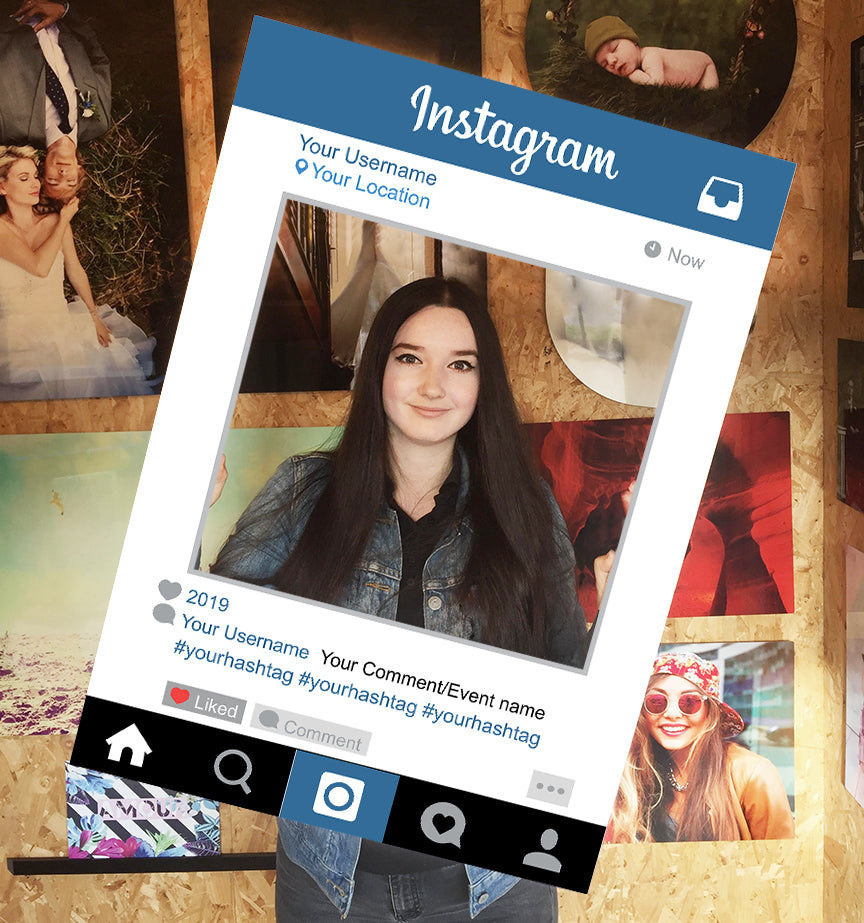 Party Prop Instagram Personalised Selfie Frame   1