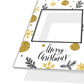 Merry Christmas Gold Personalised Selfie Photo Frame Prop 2