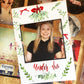 Merry Christmas Green Personalised Selfie Photo Frame Prop 1