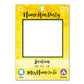 Snapchat Party Yellow Personalised Selfie Photo Frame