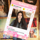 Instagram Social Media Personalised Selfie Frame  Photo Board Pink Daisy