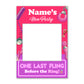Funny Adult Hen Party Photo Board Personalised Selfie Frame 