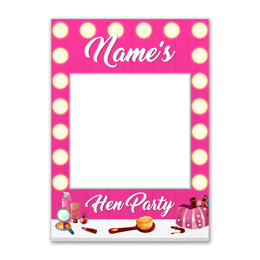Vanity Mirror Salon Pink Photo Board Personalised Selfie Frame  