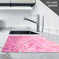 Glass Chopping Board For Kitchen Pink Glitter Effect