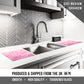 Glass Cutting Board For Kitchen Pink Glitter Effect