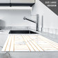 Glass Cutting Board For Kitchen in Gold White Marble Effect