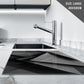 Glass Chopping Board for Kitchen in Geometric Black Grey new