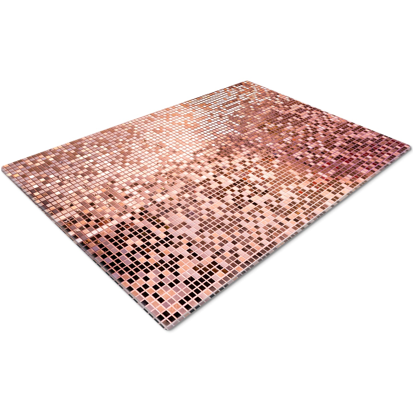 Glass Chopping Board For Kitchen Rose Gold Pattern Design 3